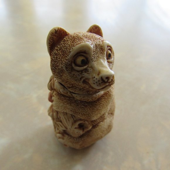 Vintage Harmony Kingdom Bear Pendant Screw On Top - Picture 2 of 6